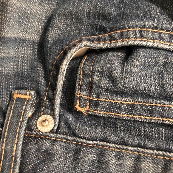 Armani Sz 26 blue jeans regular straight leg - Picture 4 of 5